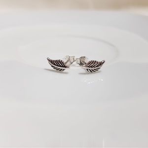 Leaf Earrings Sterling Silver 925